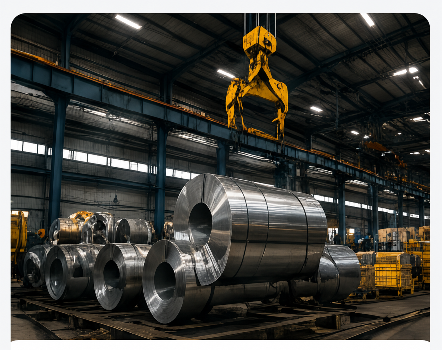 Industrial products inside a manufacturing and logistics environment